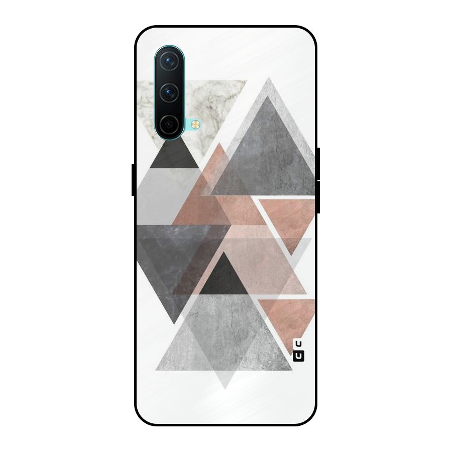 Abstract Diamond Pink Design Metal Back Case for OnePlus Nord CE 5G