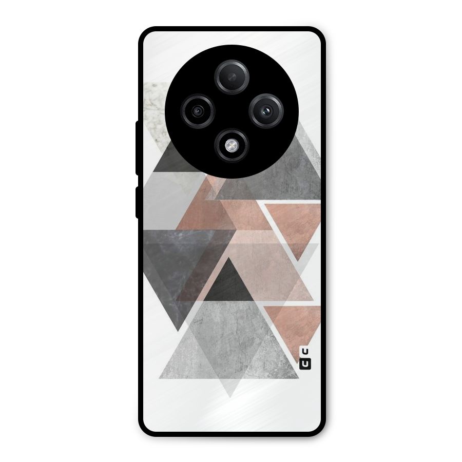 Abstract Diamond Pink Design Metal Back Case for Oppo F27 Pro Plus