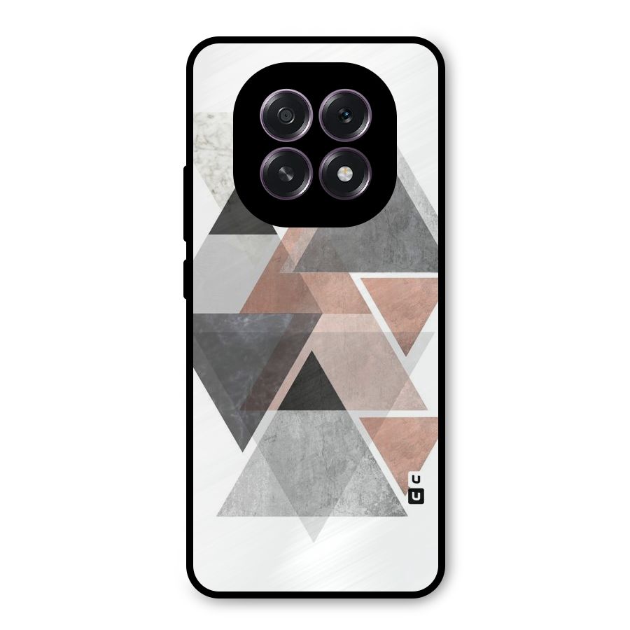 Abstract Diamond Pink Design Metal Back Case for Oppo F29