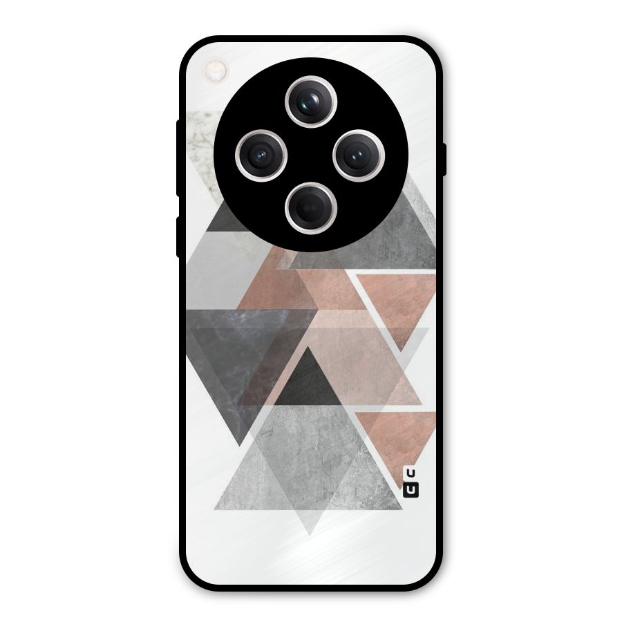 Abstract Diamond Pink Design Metal Back Case for Oppo Find X8