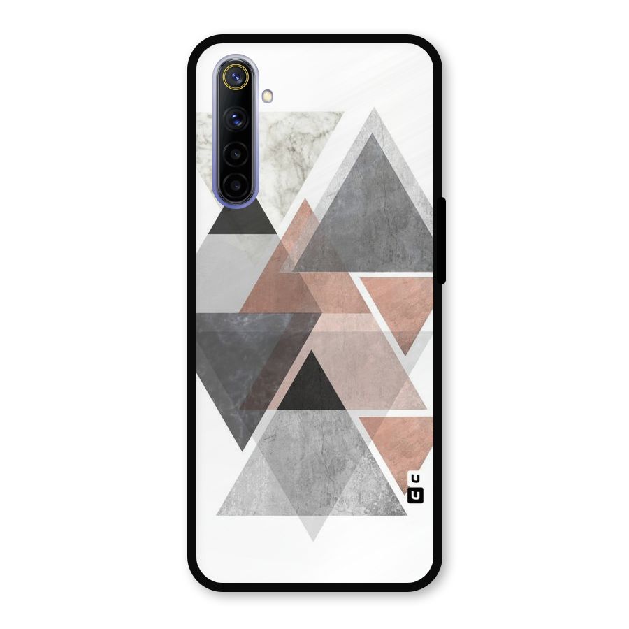 Abstract Diamond Pink Design Metal Back Case for Realme 6i