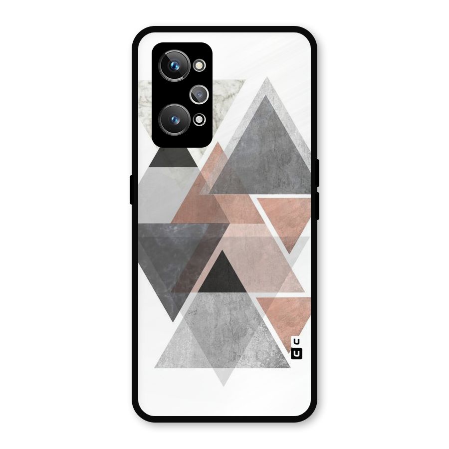 Abstract Diamond Pink Design Metal Back Case for Realme GT 2