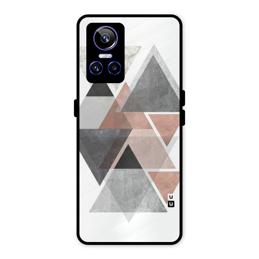 Abstract Diamond Pink Design Metal Back Case for Realme GT Neo 3