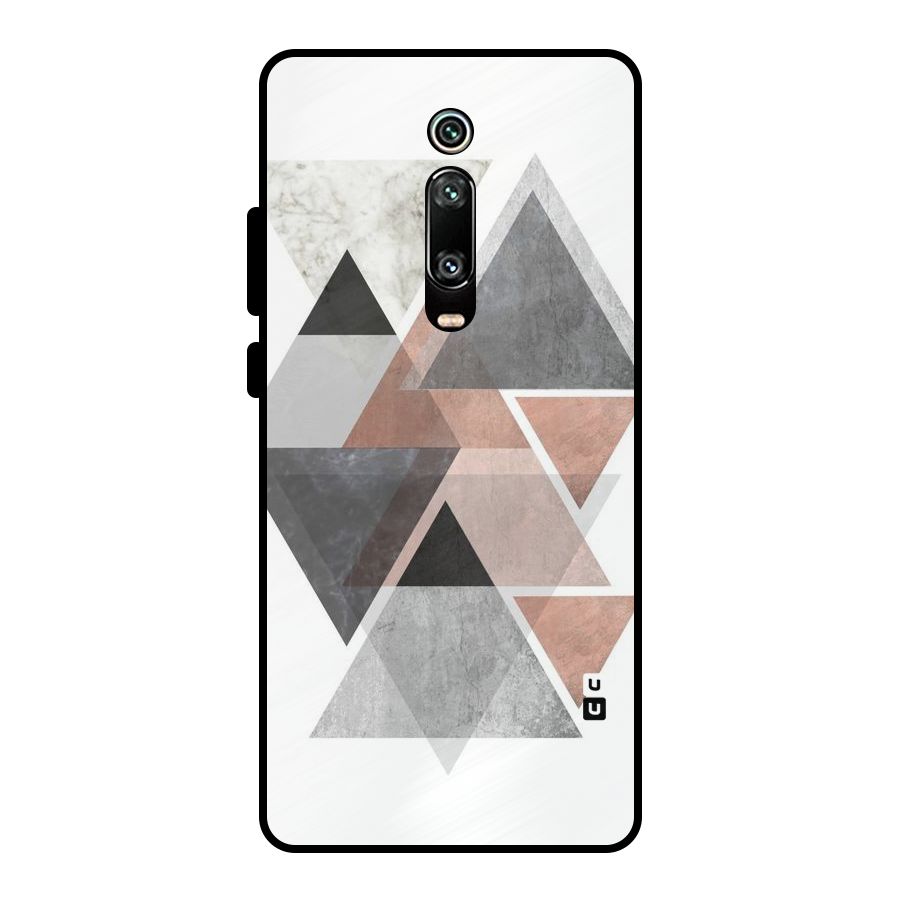 Abstract Diamond Pink Design Metal Back Case for Redmi K20