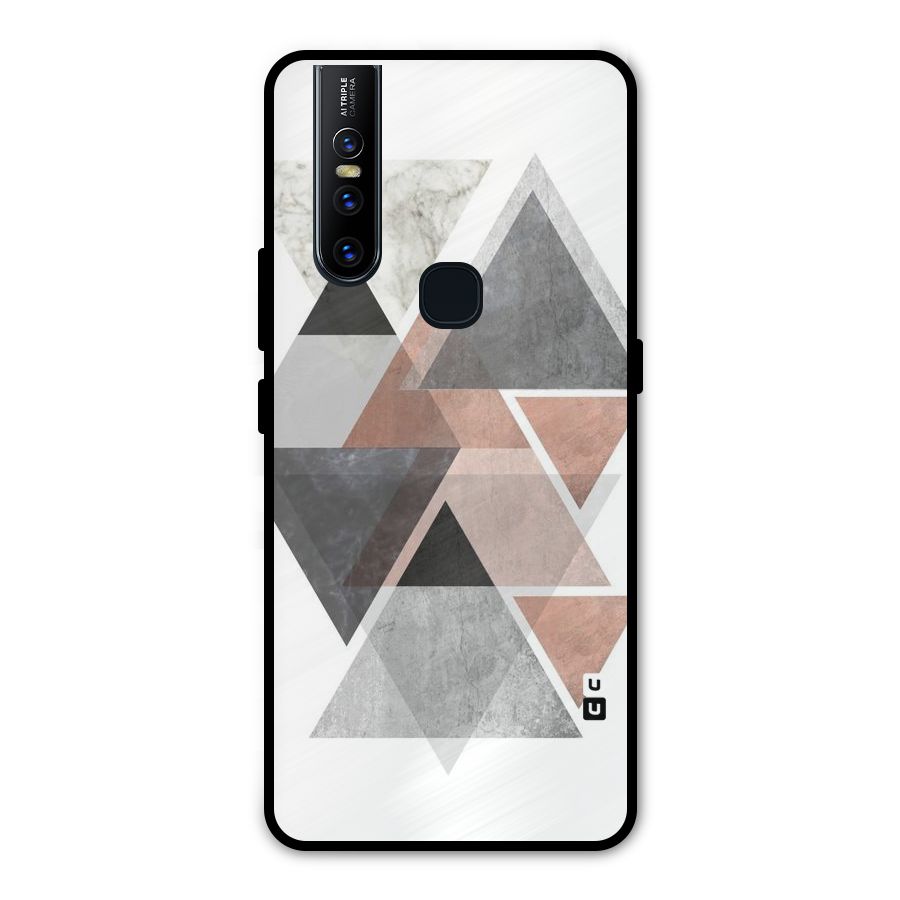 Abstract Diamond Pink Design Metal Back Case for Vivo V15