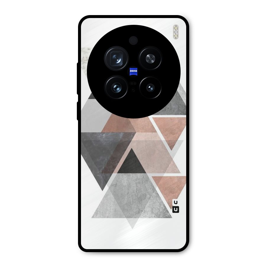 Abstract Diamond Pink Design Metal Back Case for Vivo X200 Pro