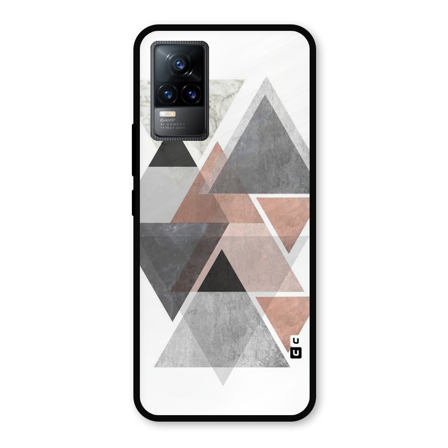Abstract Diamond Pink Design Metal Back Case for Vivo Y73