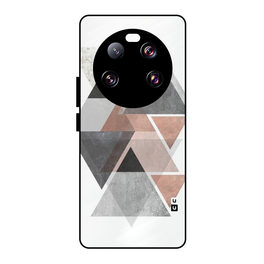 Abstract Diamond Pink Design Metal Back Case for Xiaomi 13 Ultra