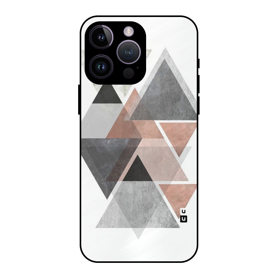 Abstract Diamond Pink Design Metal Back Case for iPhone 14 Pro Max