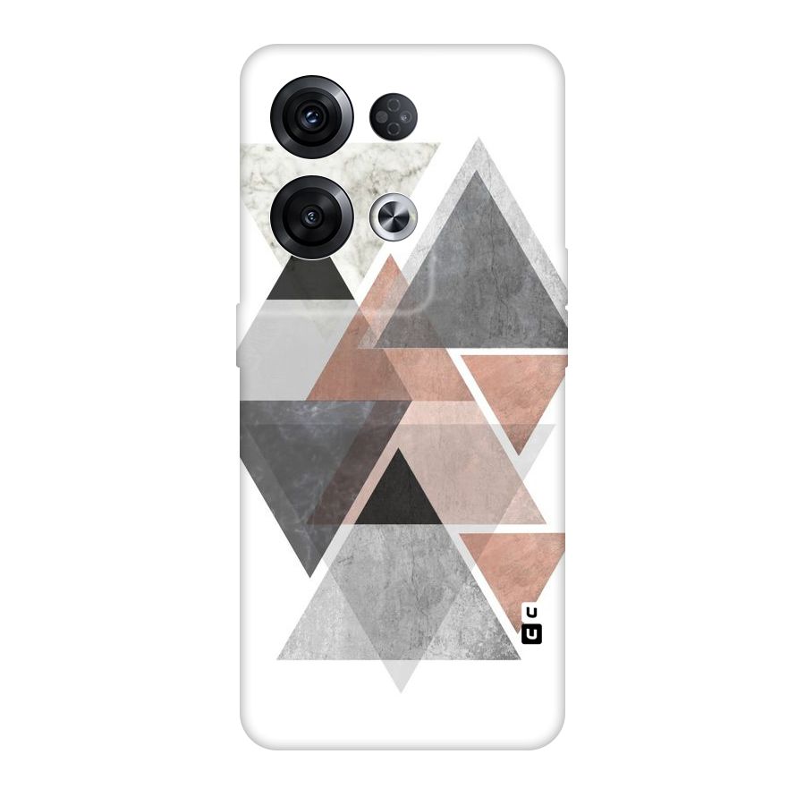 Abstract Diamond Pink Design Original Polycarbonate Back Case for Oppo Reno8 Pro 5G