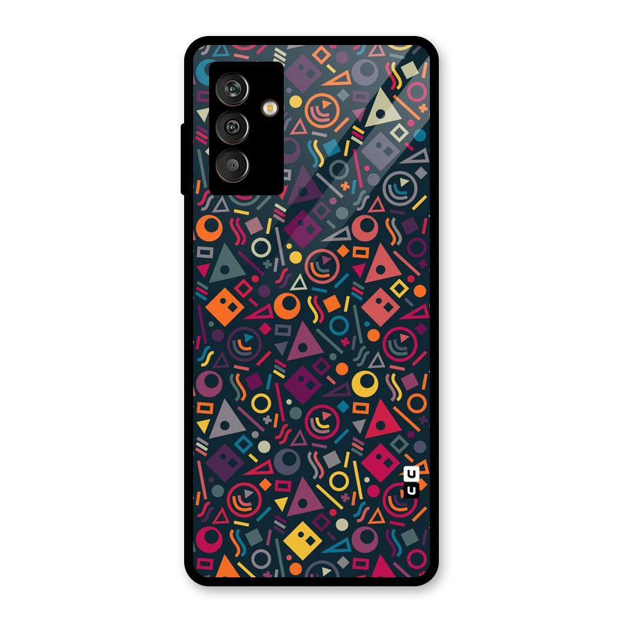 Abstract Figures Glass Back Case for Galaxy M13