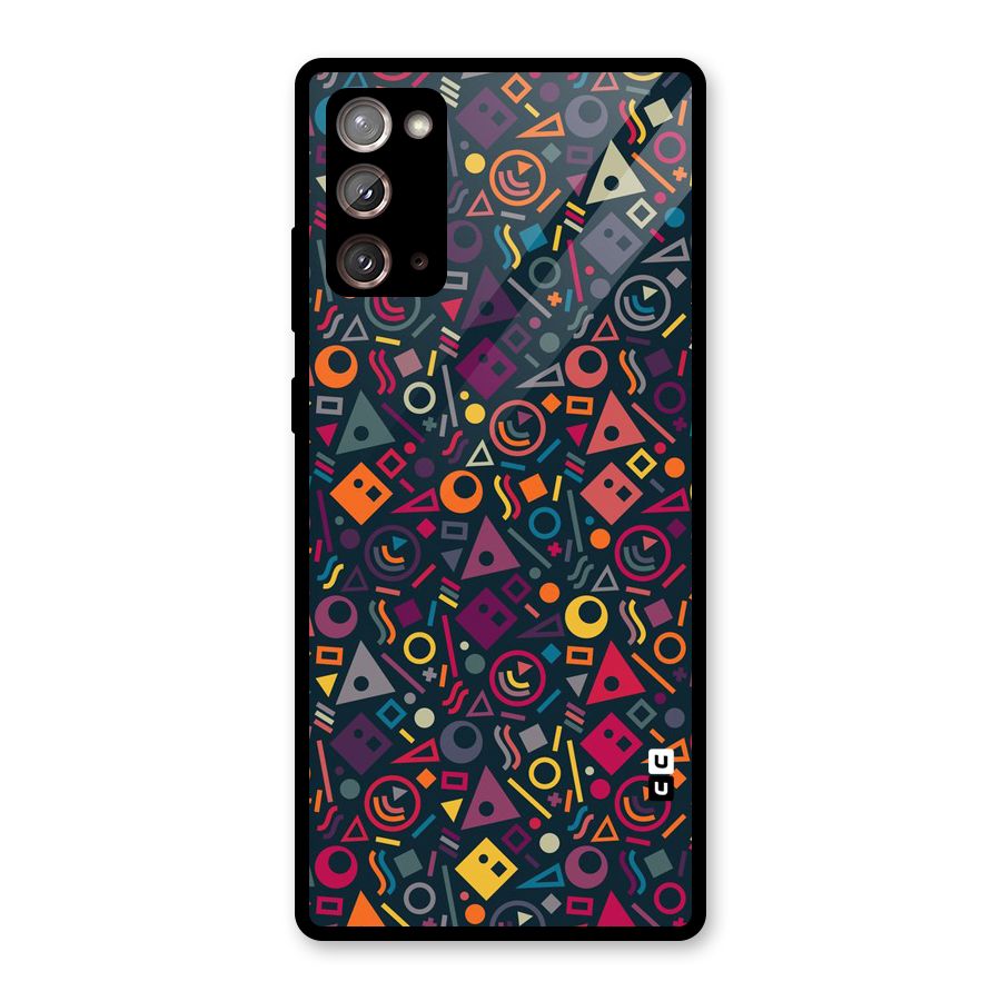 Abstract Figures Glass Back Case for Galaxy Note 20
