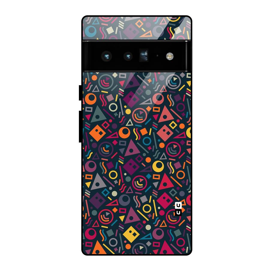 Abstract Figures Glass Back Case for Google Pixel 6 Pro