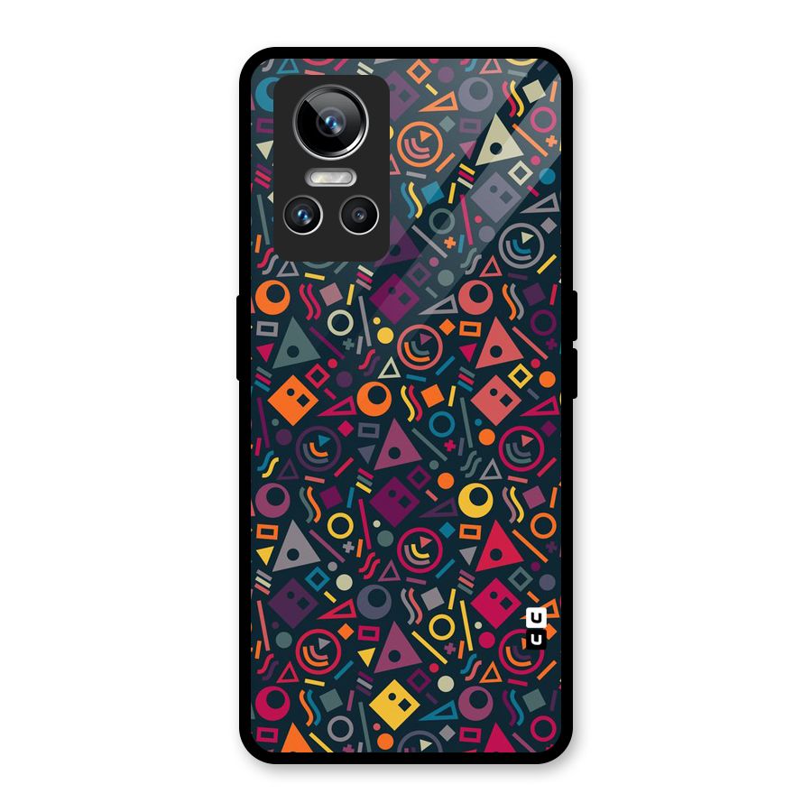 Abstract Figures Glass Back Case for Realme GT Neo 3