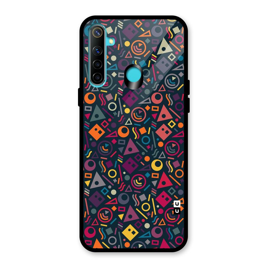 Abstract Figures Glass Back Case for Realme Narzo 10