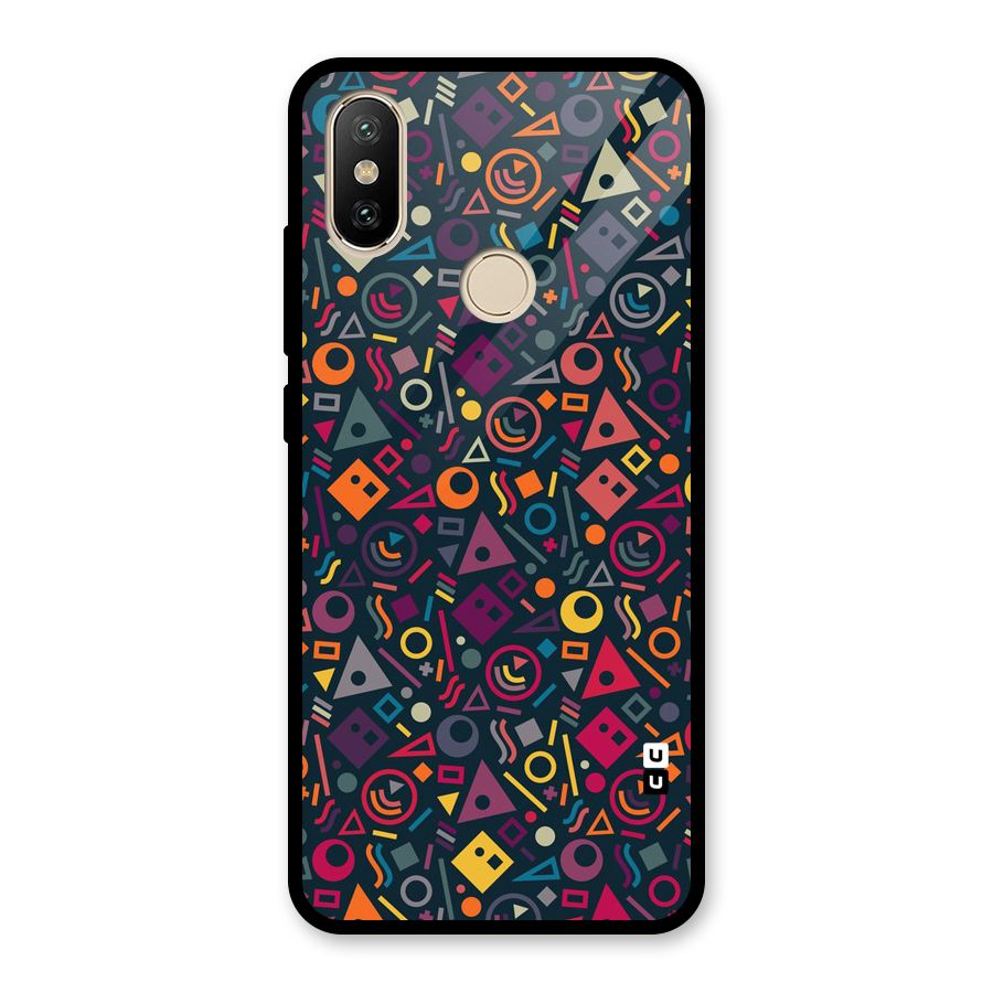 Abstract Figures Glass Back Case for Redmi A2