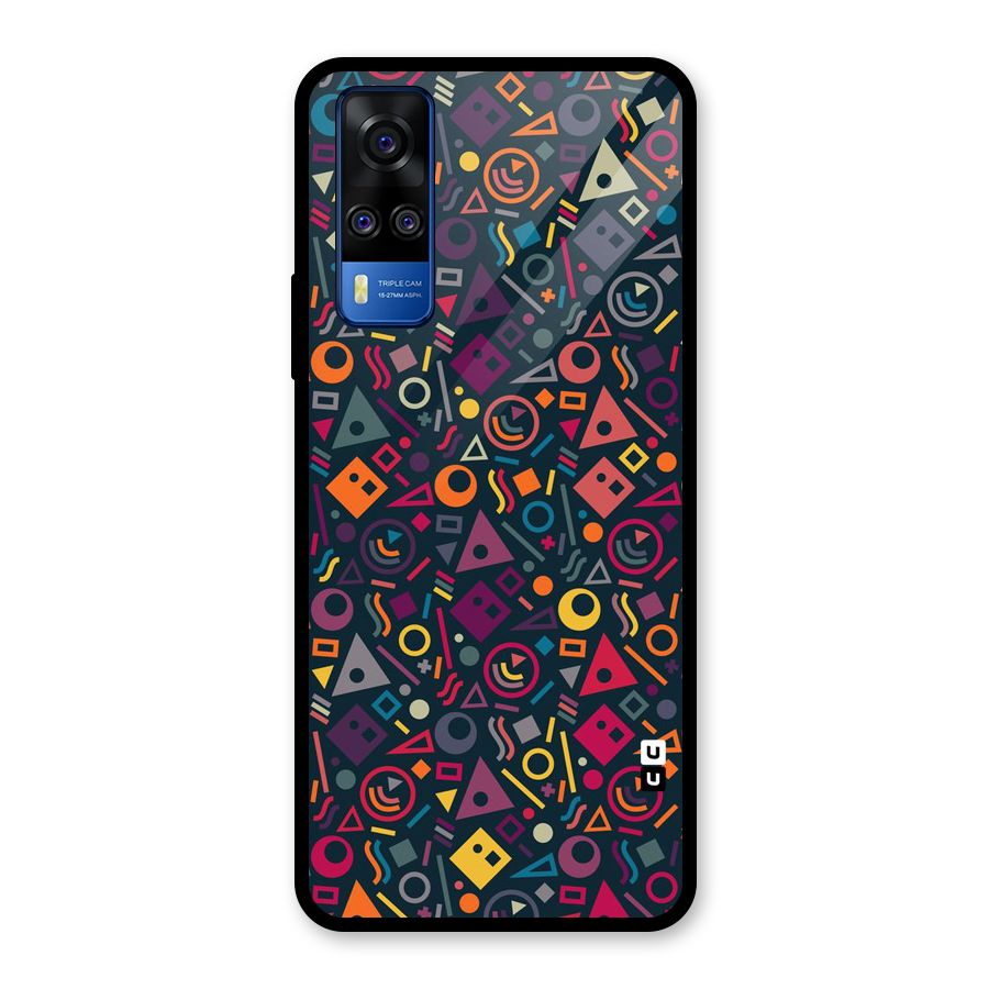 Abstract Figures Glass Back Case for Vivo Y31