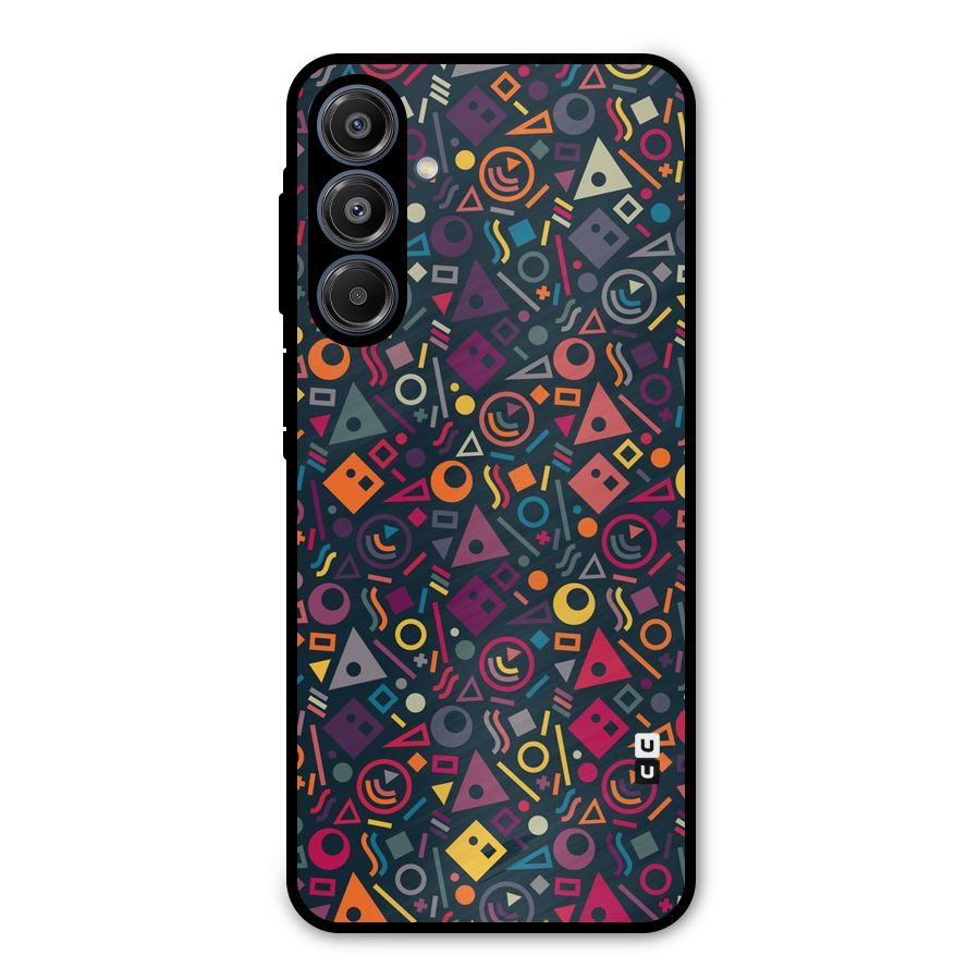 Abstract Figures Metal Back Case for Galaxy A16 5G