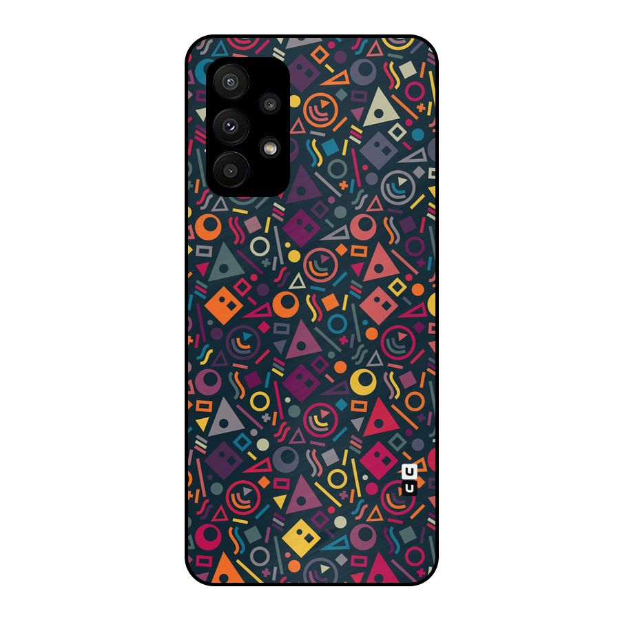Abstract Figures Metal Back Case for Galaxy A23