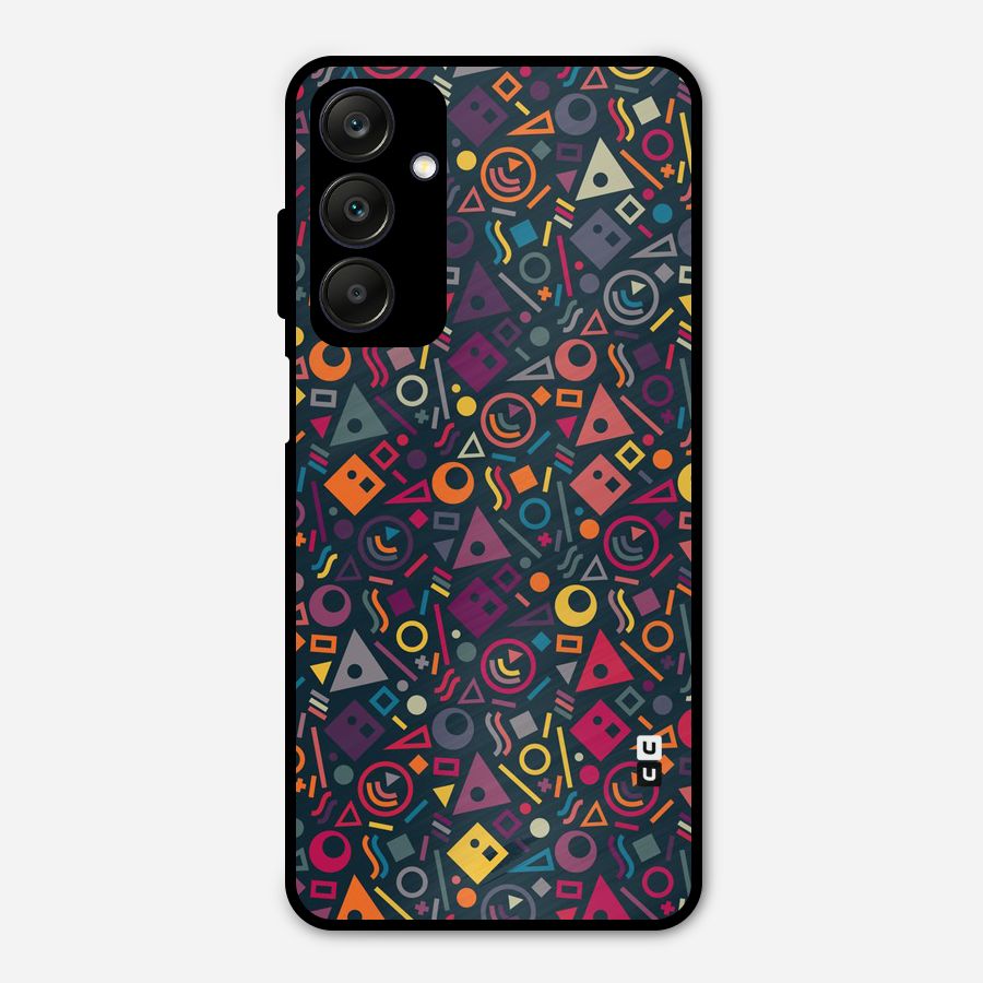 Abstract Figures Metal Back Case for Galaxy A25 5G