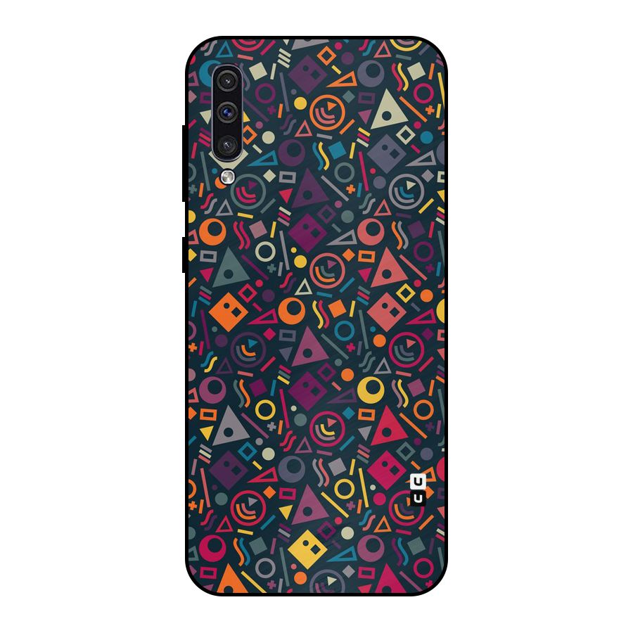 Abstract Figures Metal Back Case for Galaxy A30s