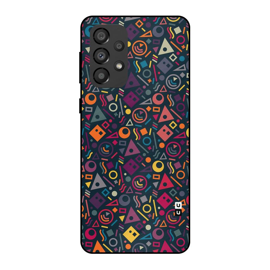 Abstract Figures Metal Back Case for Galaxy A33 5G