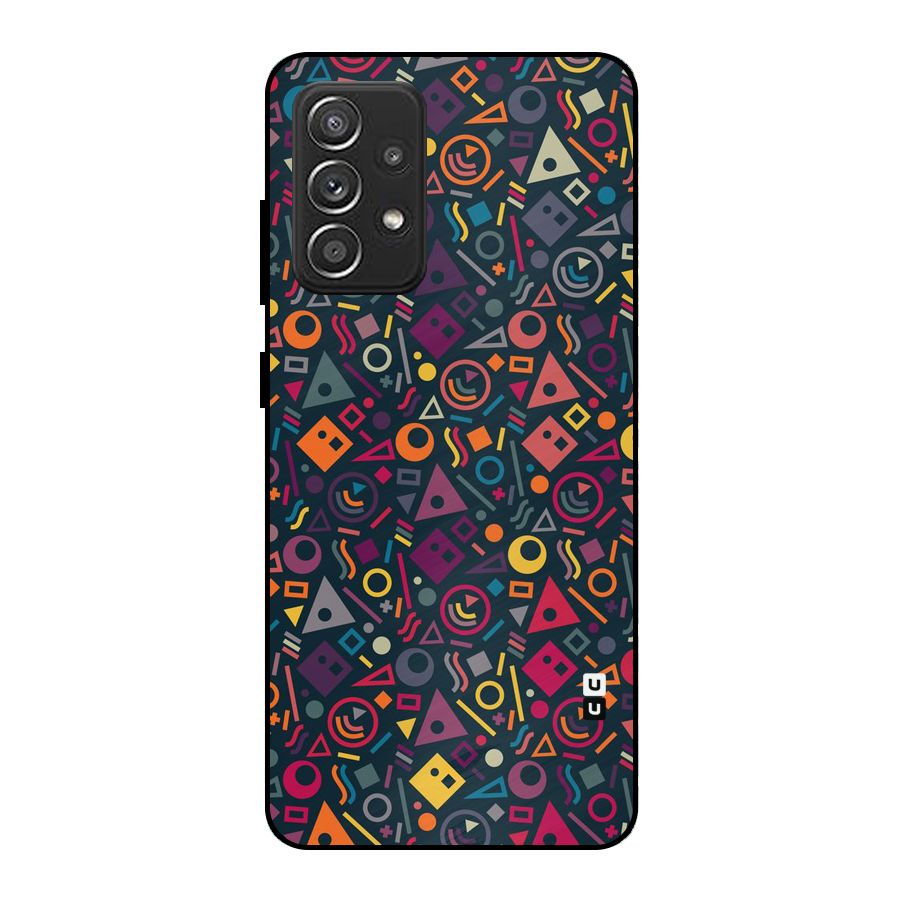 Abstract Figures Metal Back Case for Galaxy A52s 5G