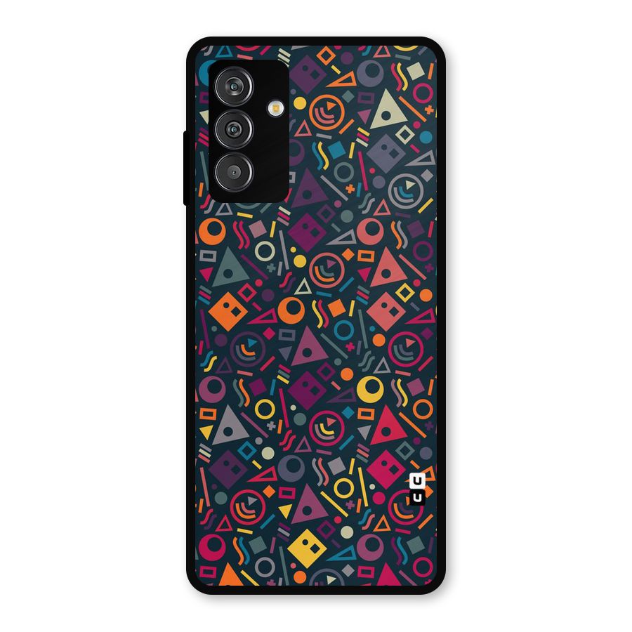 Abstract Figures Metal Back Case for Galaxy F13