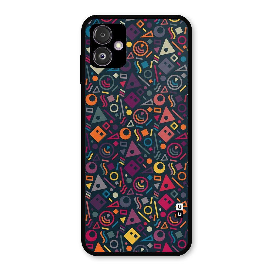Abstract Figures Metal Back Case for Galaxy F14