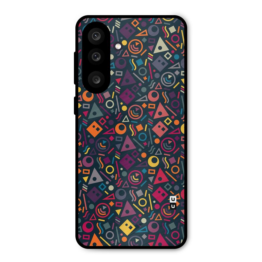 Abstract Figures Metal Back Case for Galaxy F56