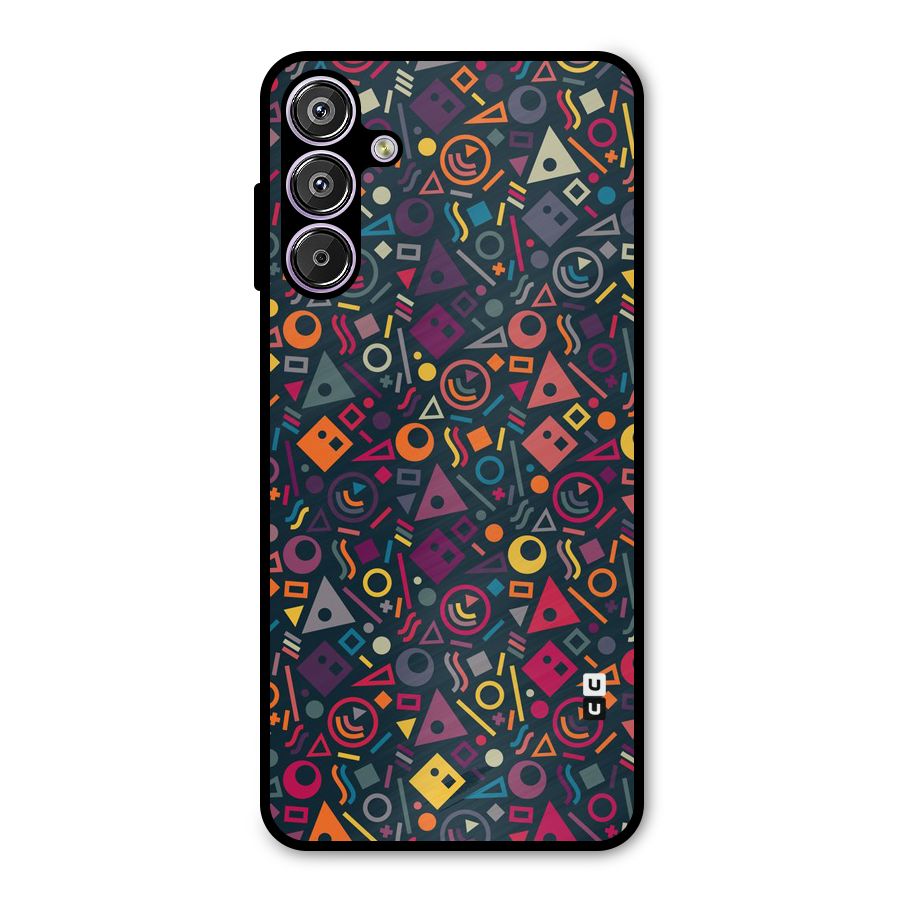 Abstract Figures Metal Back Case for Galaxy M15