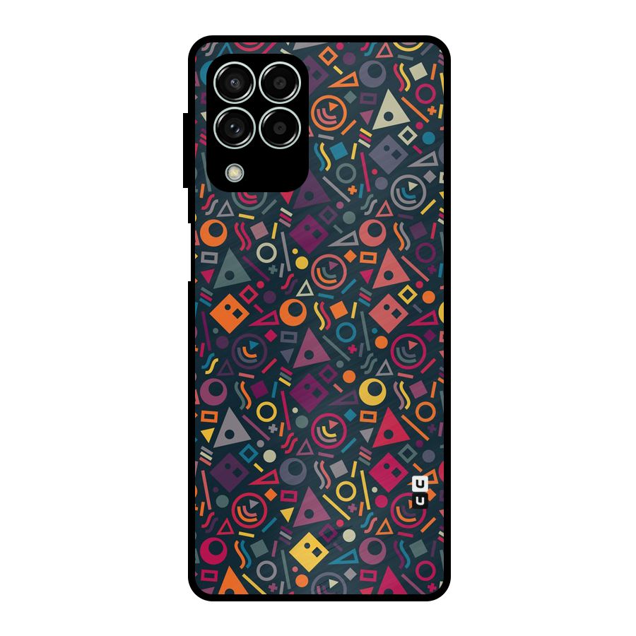 Abstract Figures Metal Back Case for Galaxy M33