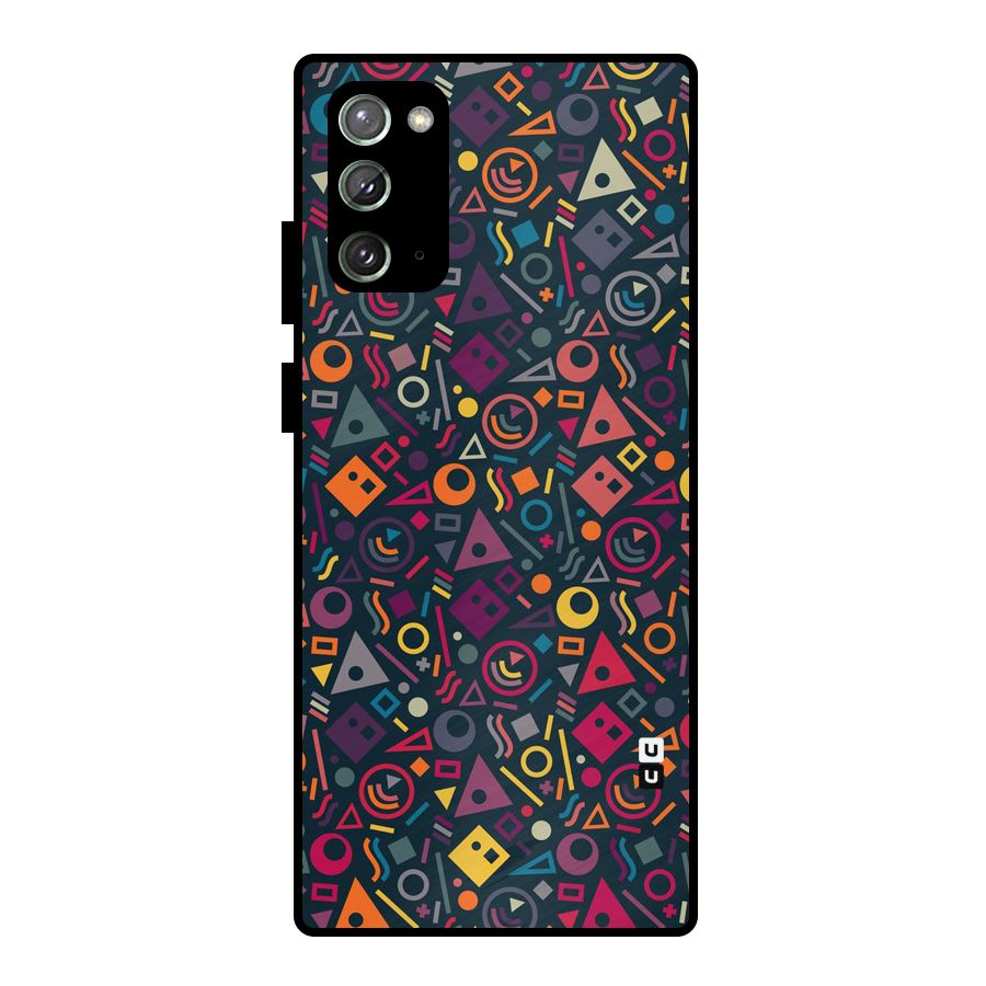 Abstract Figures Metal Back Case for Galaxy Note 20