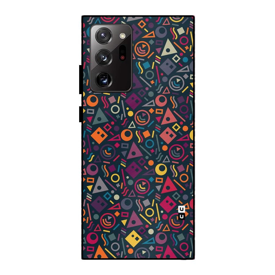 Abstract Figures Metal Back Case for Galaxy Note 20 Ultra