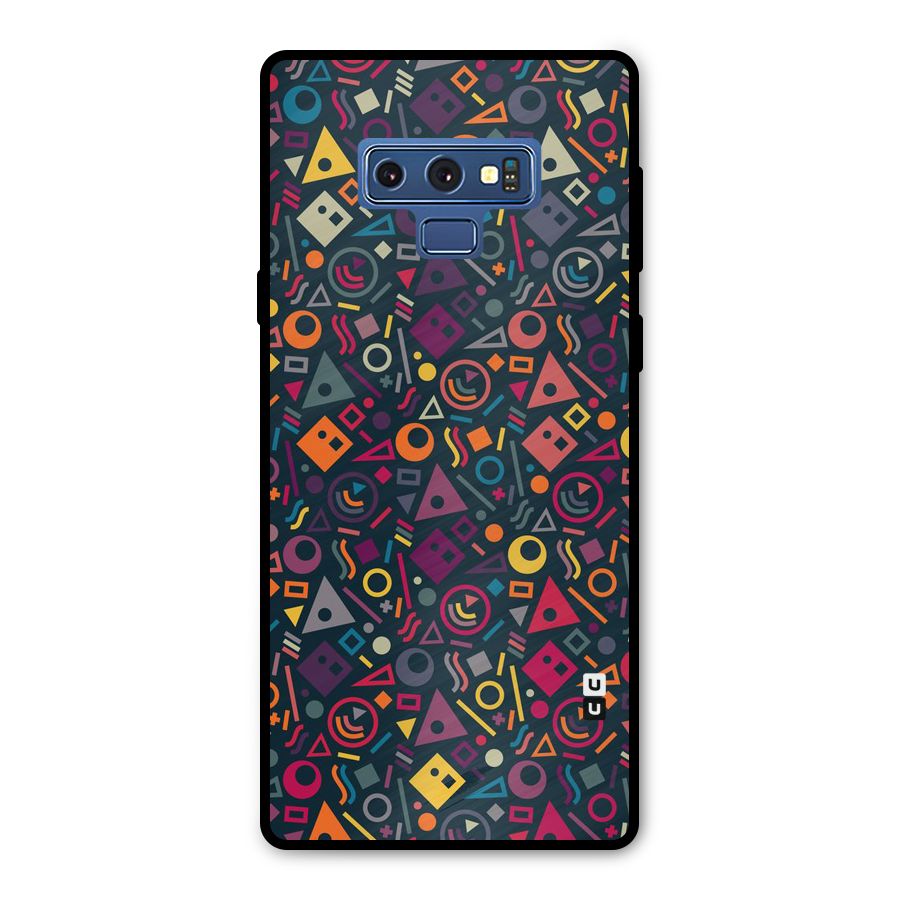 Abstract Figures Metal Back Case for Galaxy Note 9