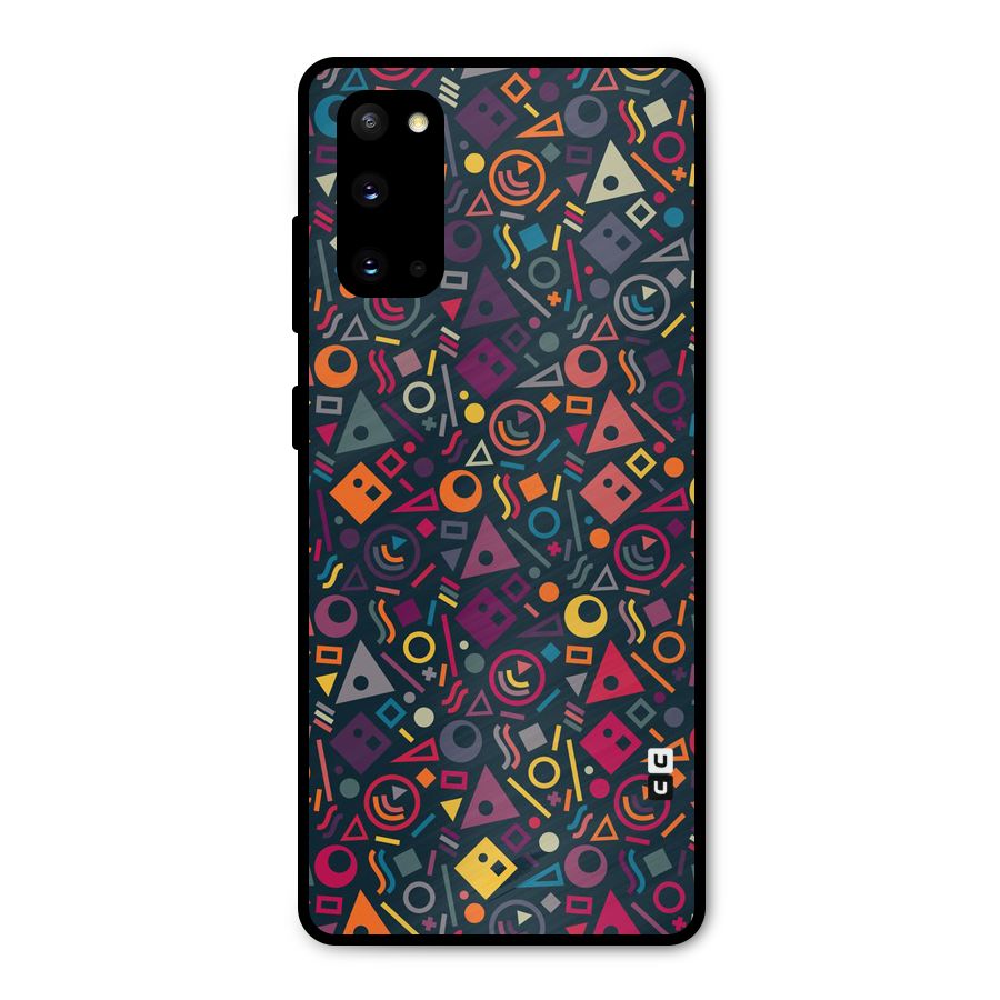 Abstract Figures Metal Back Case for Galaxy S20