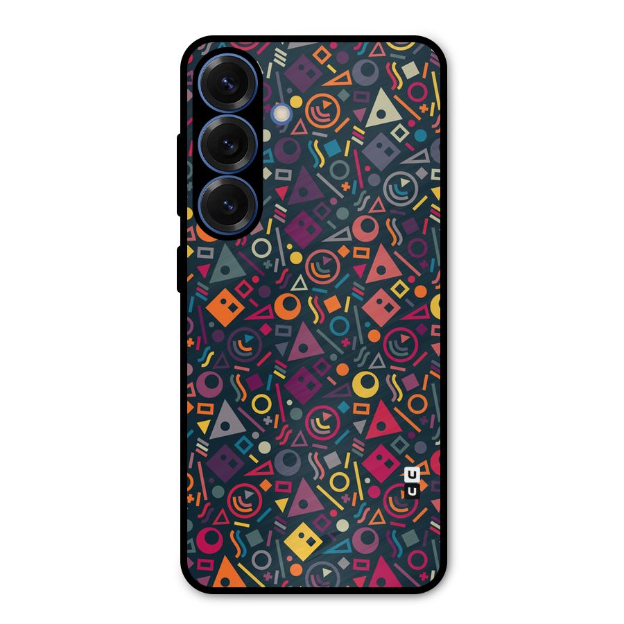Abstract Figures Metal Back Case for Galaxy S25