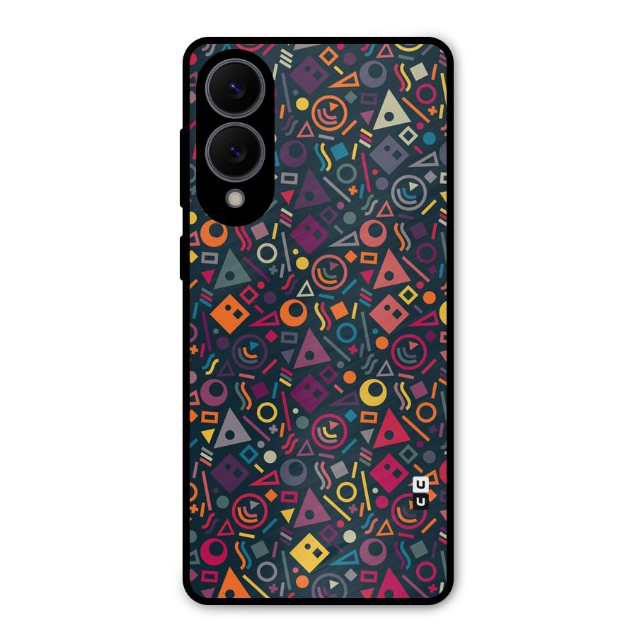 Abstract Figures Metal Back Case for Galaxy S25 Edge