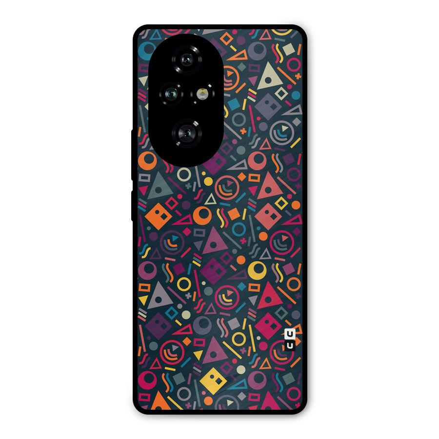 Abstract Figures Metal Back Case for Honor 200 Pro
