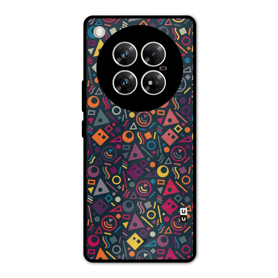 Abstract Figures Metal Back Case for Infinix Zero 40 5G
