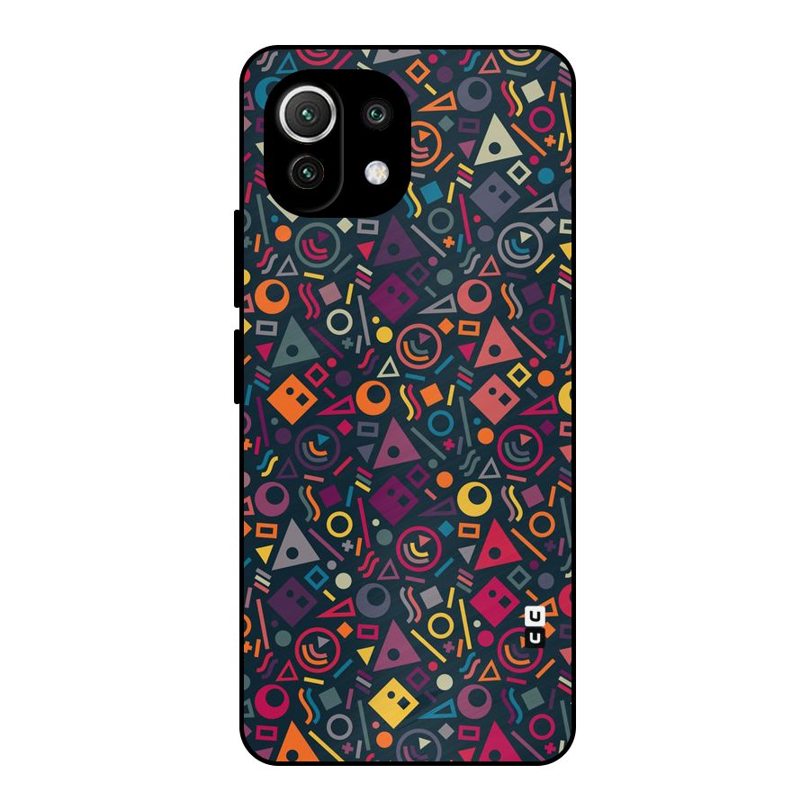 Abstract Figures Metal Back Case for Mi 11 Lite