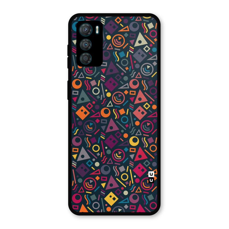 Abstract Figures Metal Back Case for Moto G42