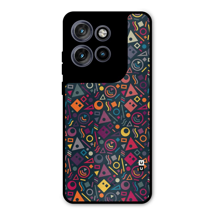 Abstract Figures Metal Back Case for Motorola Edge 50 Neo