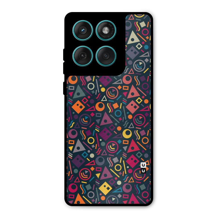 Abstract Figures Metal Back Case for Motorola Edge 60 Fusion