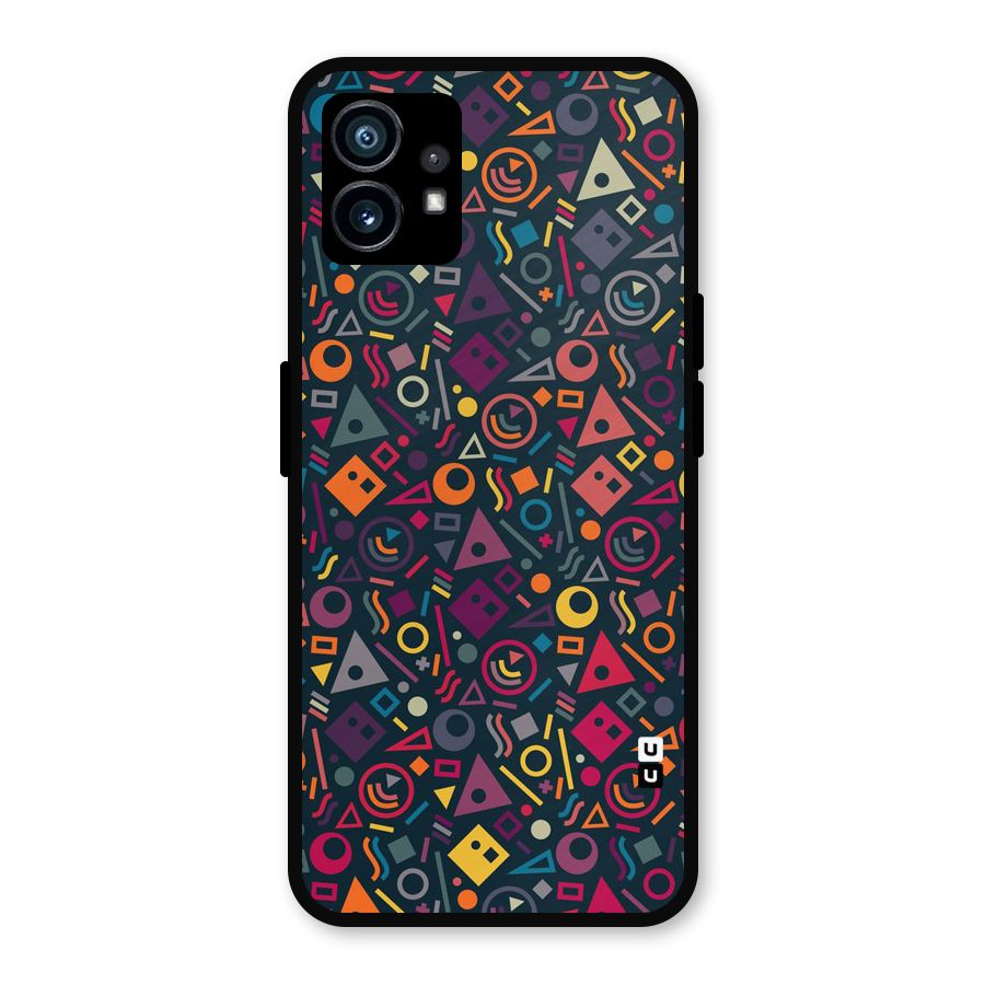 Abstract Figures Metal Back Case for Nothing Phone 1