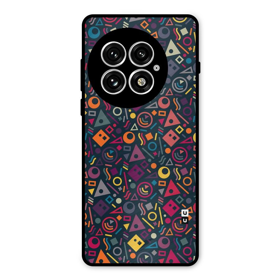 Abstract Figures Metal Back Case for OnePlus 13