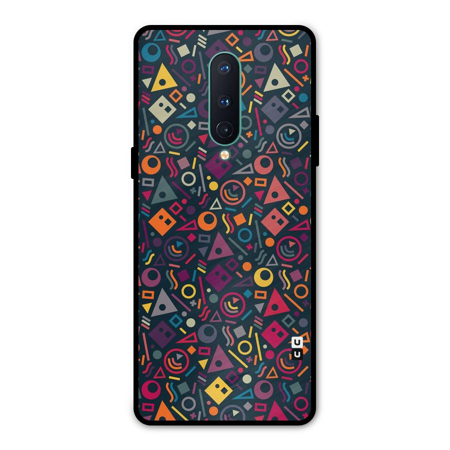 Abstract Figures Metal Back Case for OnePlus 8
