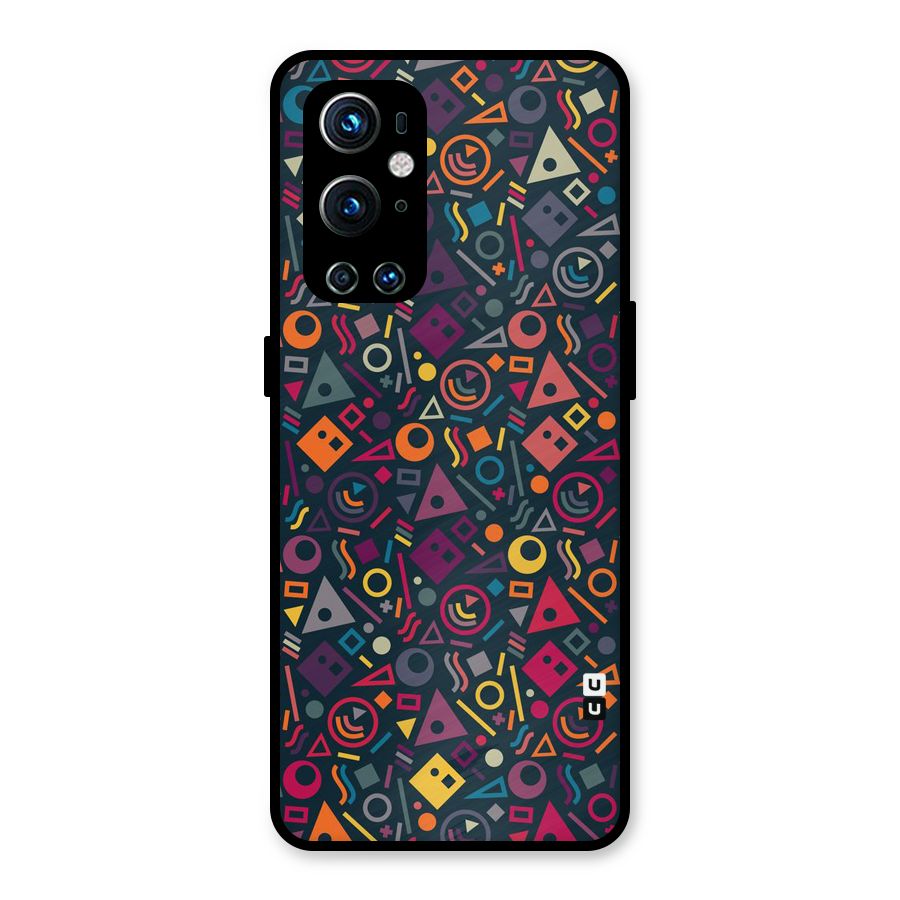 Abstract Figures Metal Back Case for OnePlus 9 Pro