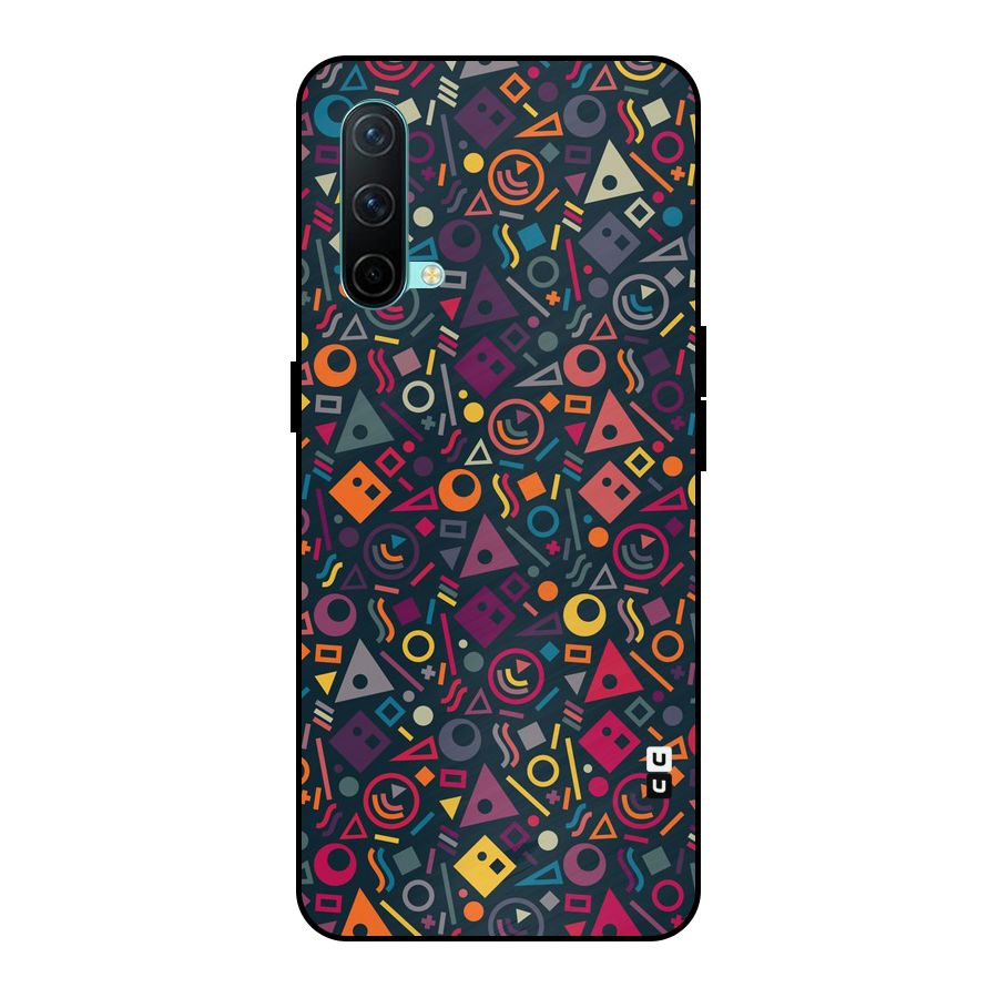 Abstract Figures Metal Back Case for OnePlus Nord CE 5G