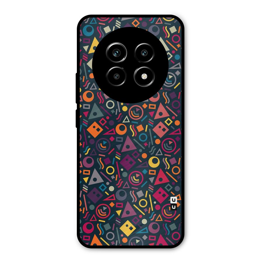 Abstract Figures Metal Back Case for Realme 13 Pro